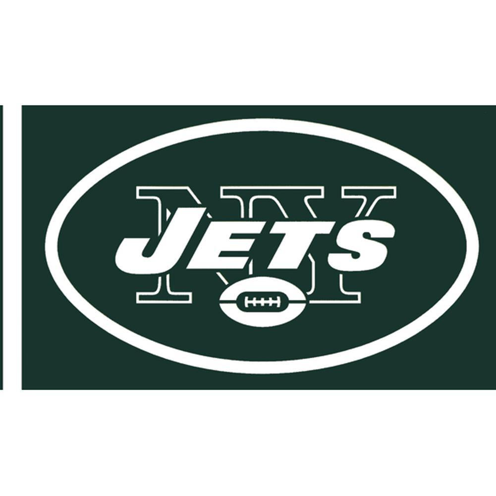 New York Jets Logo 3x5 Forest Greenwhite Flag