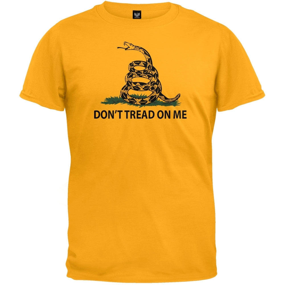 Don't Tread On Me Gadsden Flag Gold T-Shirt | Old Glory