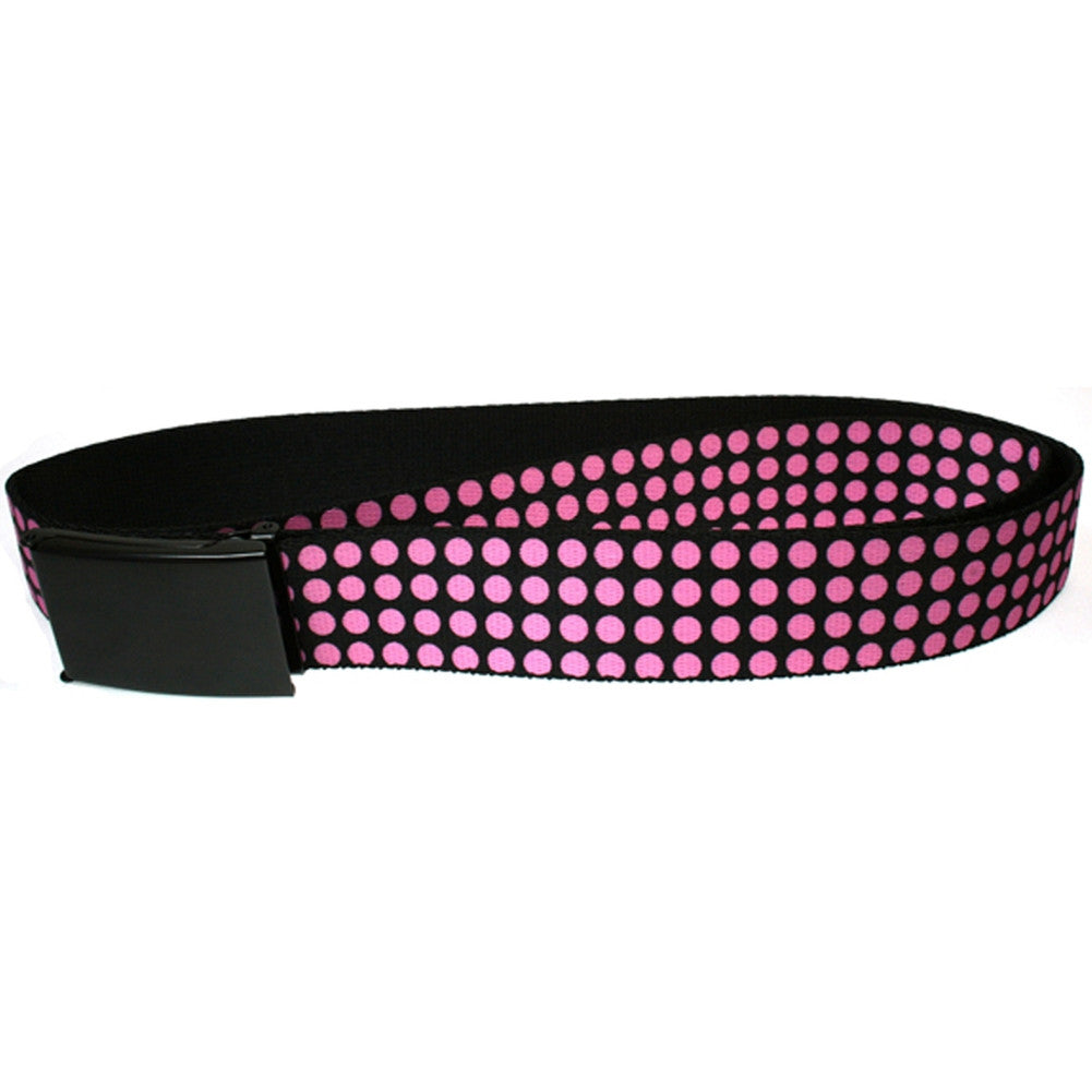 Mini Polka Dots - Black and Pink Web Belt – Old Glory