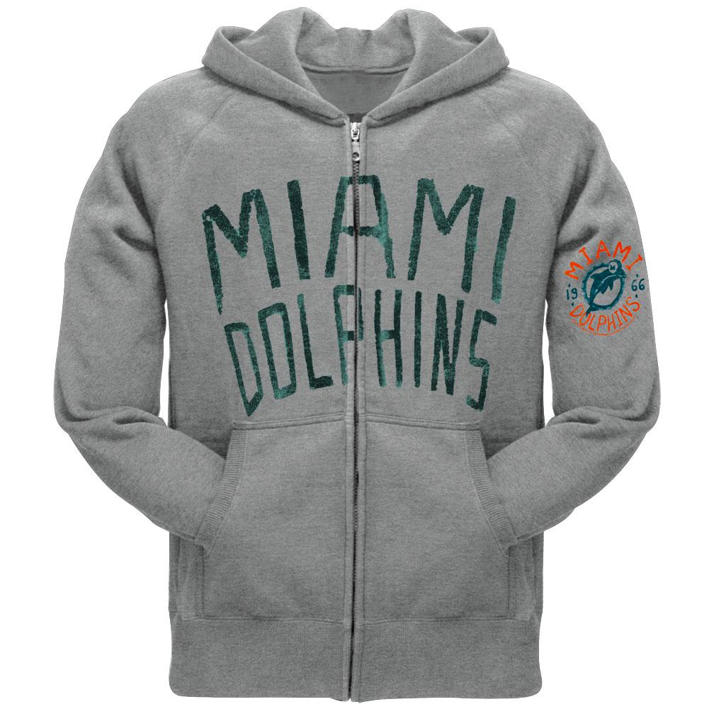miami dolphins zip hoodie