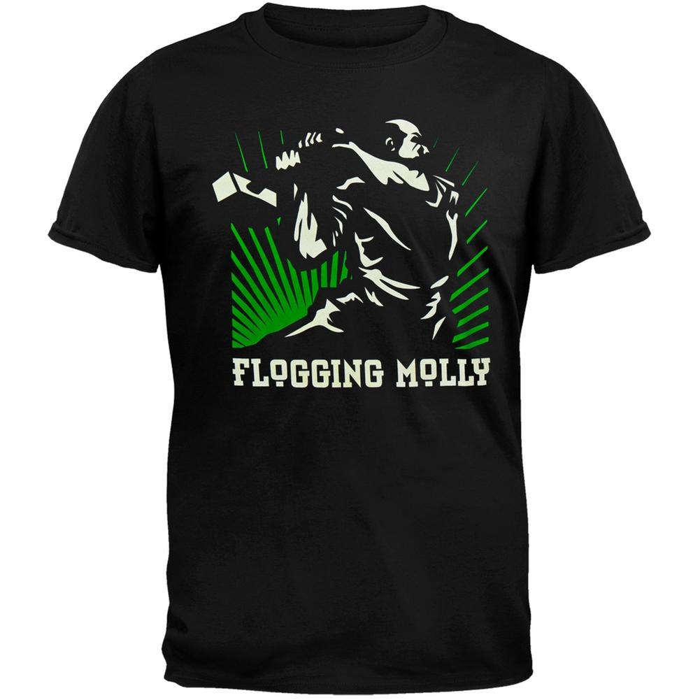 Flogging Molly Hammer Man Soft T Shirt Old Glory