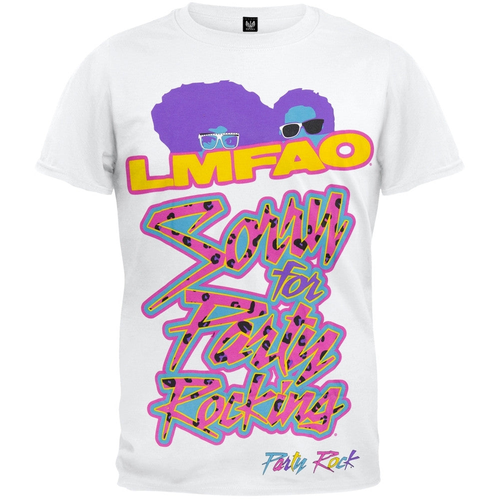Lmfao Sorry For Party Rocking Soft T Shirt Old Glory