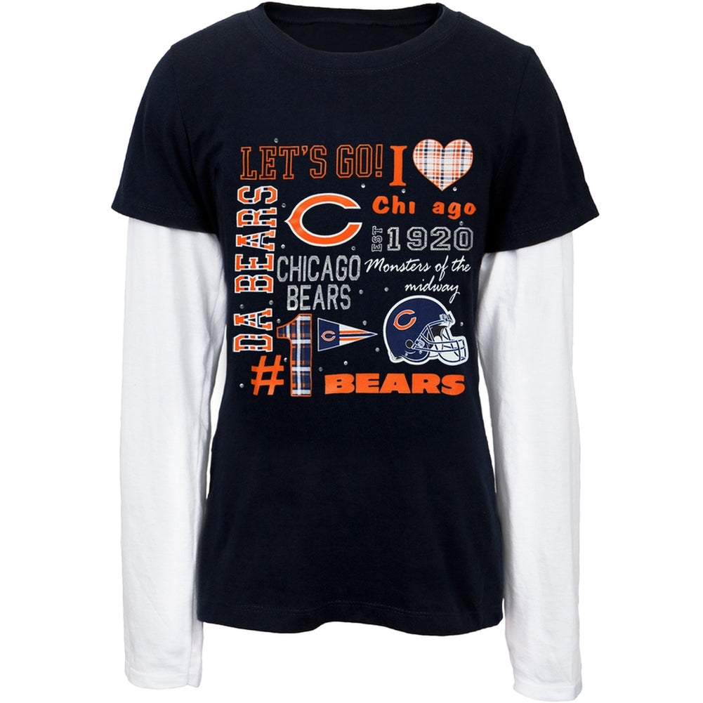 chicago bears rhinestone shirt