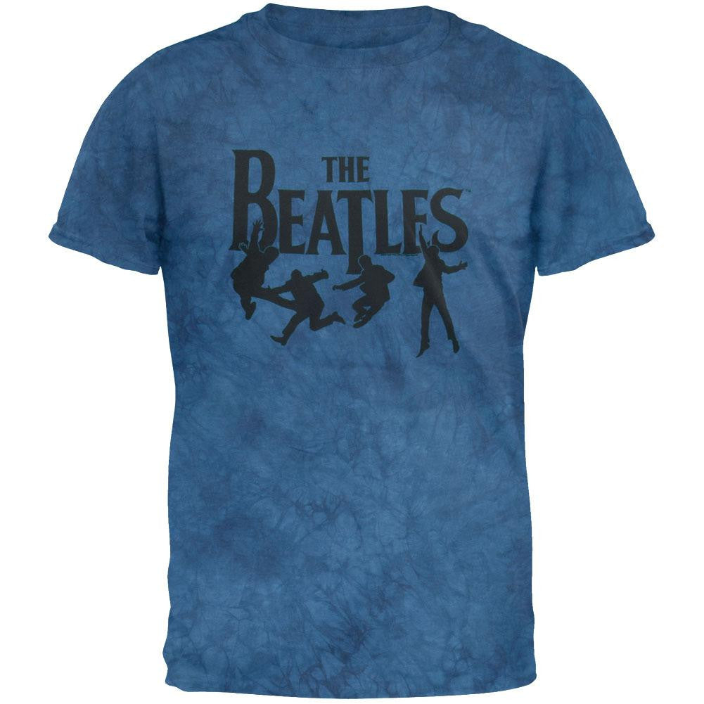 The Beatles - Rockin' Sillhouette Blue Tie Dye T-Shirt – OldGlory.com