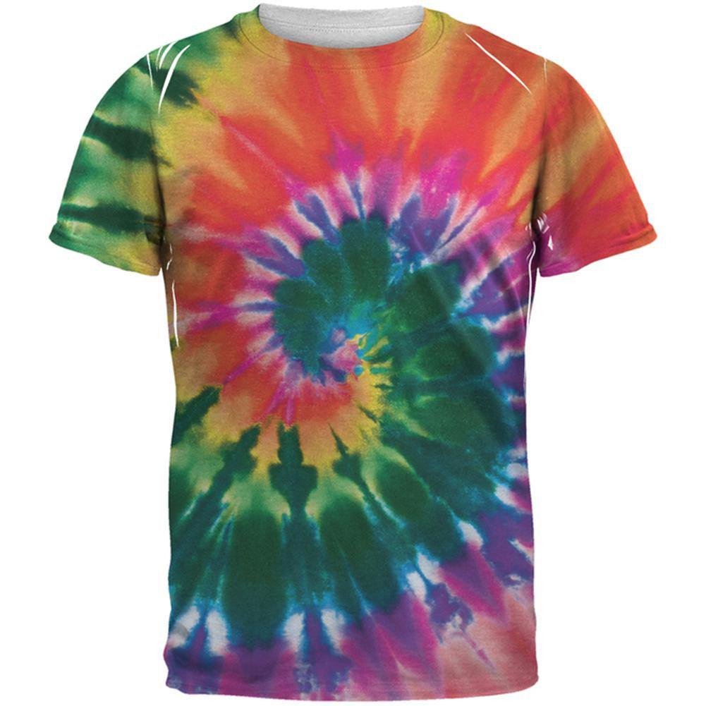 Spiral Tie Dye All Over Adult T-Shirt | Old Glory