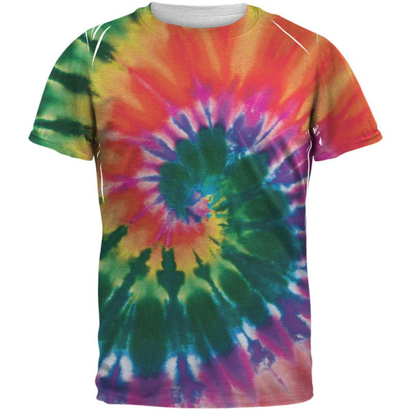 Spiral Tie Dye All Over Adult T Shirt Old Glory