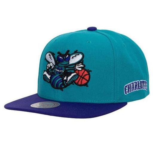 Mitchell & Ness Charlotte Hornets Neon Nylon Retro Snapback Hat Orange