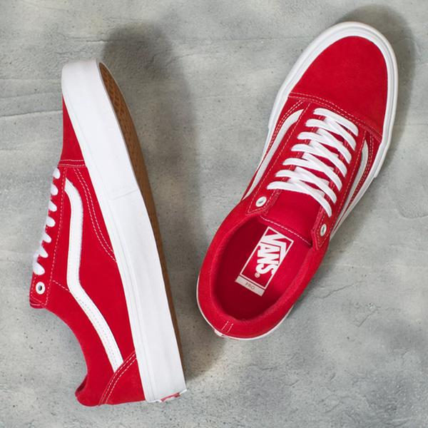 vans old skool pro dark red