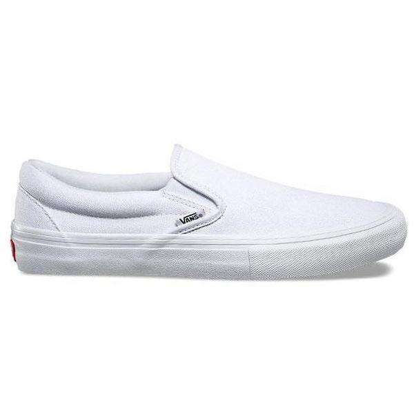 mens all white slip on vans