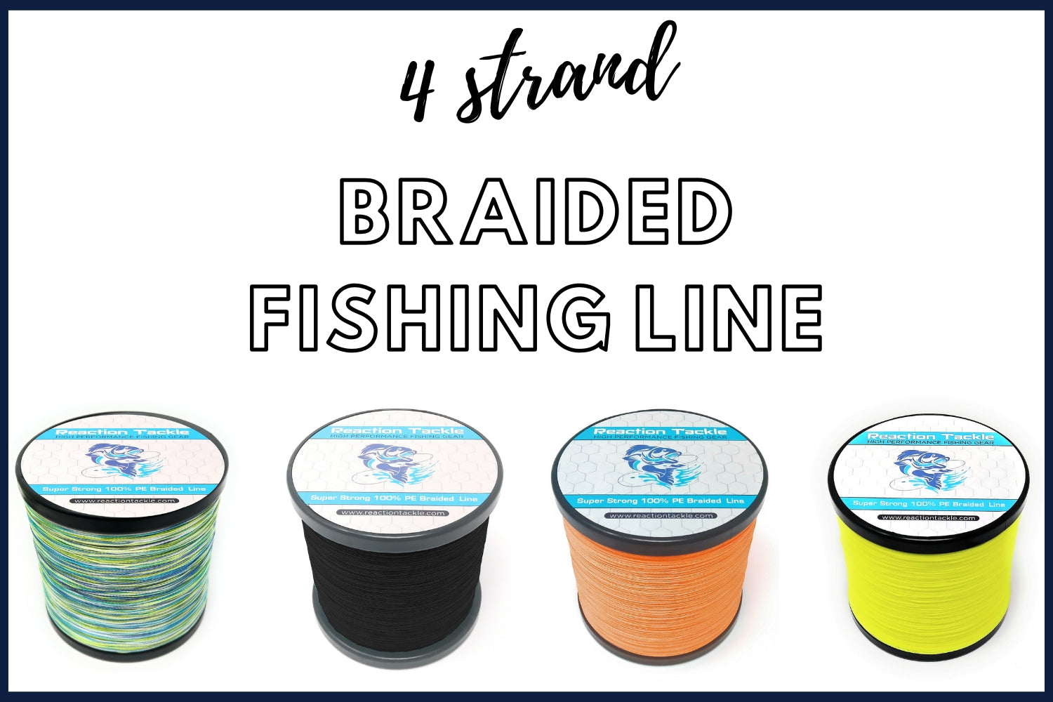 Reaction Tackle Braided Fishing Line- NO FADE Red