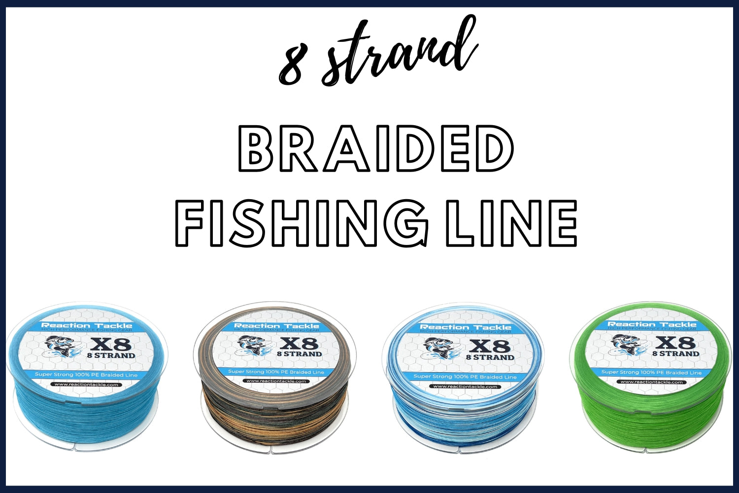 Reaction Tackle high quality fishing equipment braided line tungsten