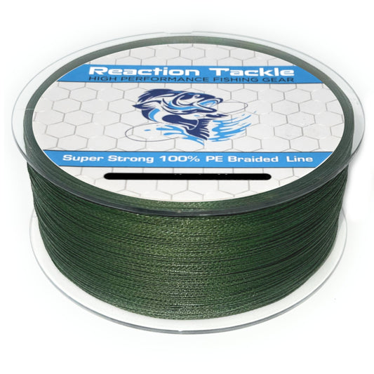 Reaction Tackle Braided Fishing Line NO Fade Black 65LB 300yd