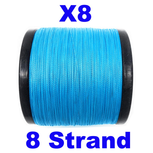 ReelBoss Strike x8 Camo Blue 8 Strand Braid Fishing Line - ReelBoss