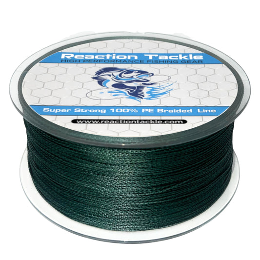 Reaction Tackle Hollow Core, 16 Strand Braided Fishing Line White