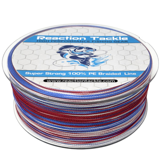 Reaction Tackle Braided Fishing Line- Aqua Camo