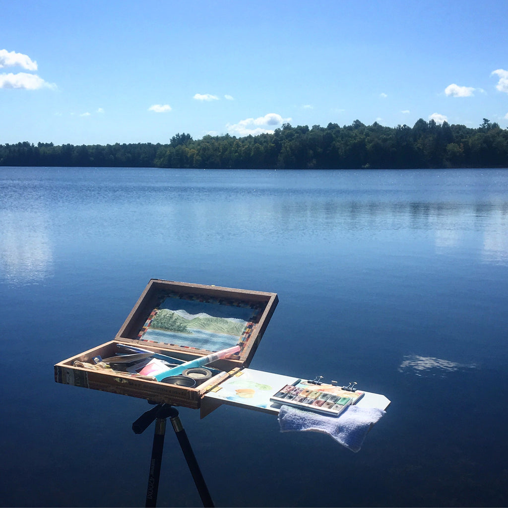 How I Made My Plein Air Setup — Seamless Expression  Plein air easel,  Plein air watercolor, Plein air paintings