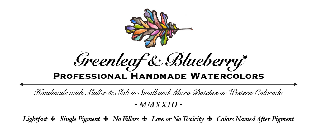 Watercolor Brush Basics – Greenleaf & Blueberry