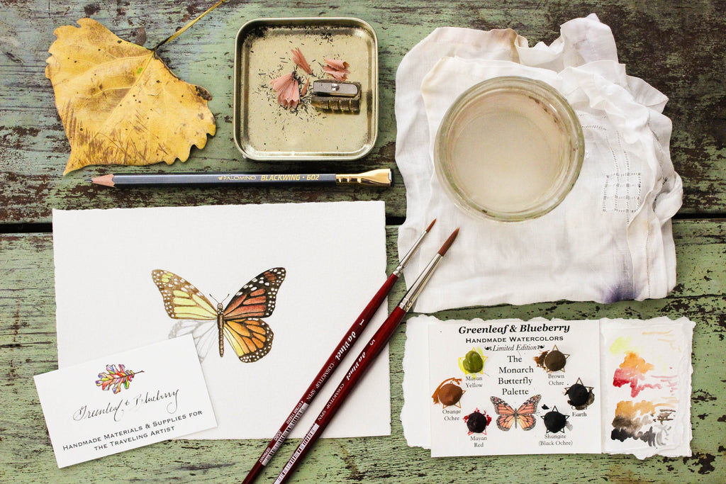 Greenleaf & Blueberry Paintable Project The Monarch Butterfly Printable GBPIY