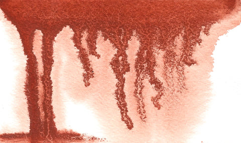 Greenleaf & Blueberry Professional Artisanal Handmade Watercolors Natural Pigments Red Ochre