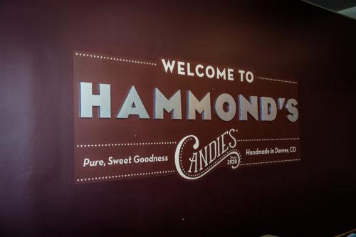 picture of hammond's Candies wall