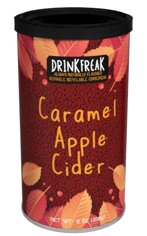 Round Canister Df Cider Drink Freak Harvest Caramel Apple Cider 7 Oz