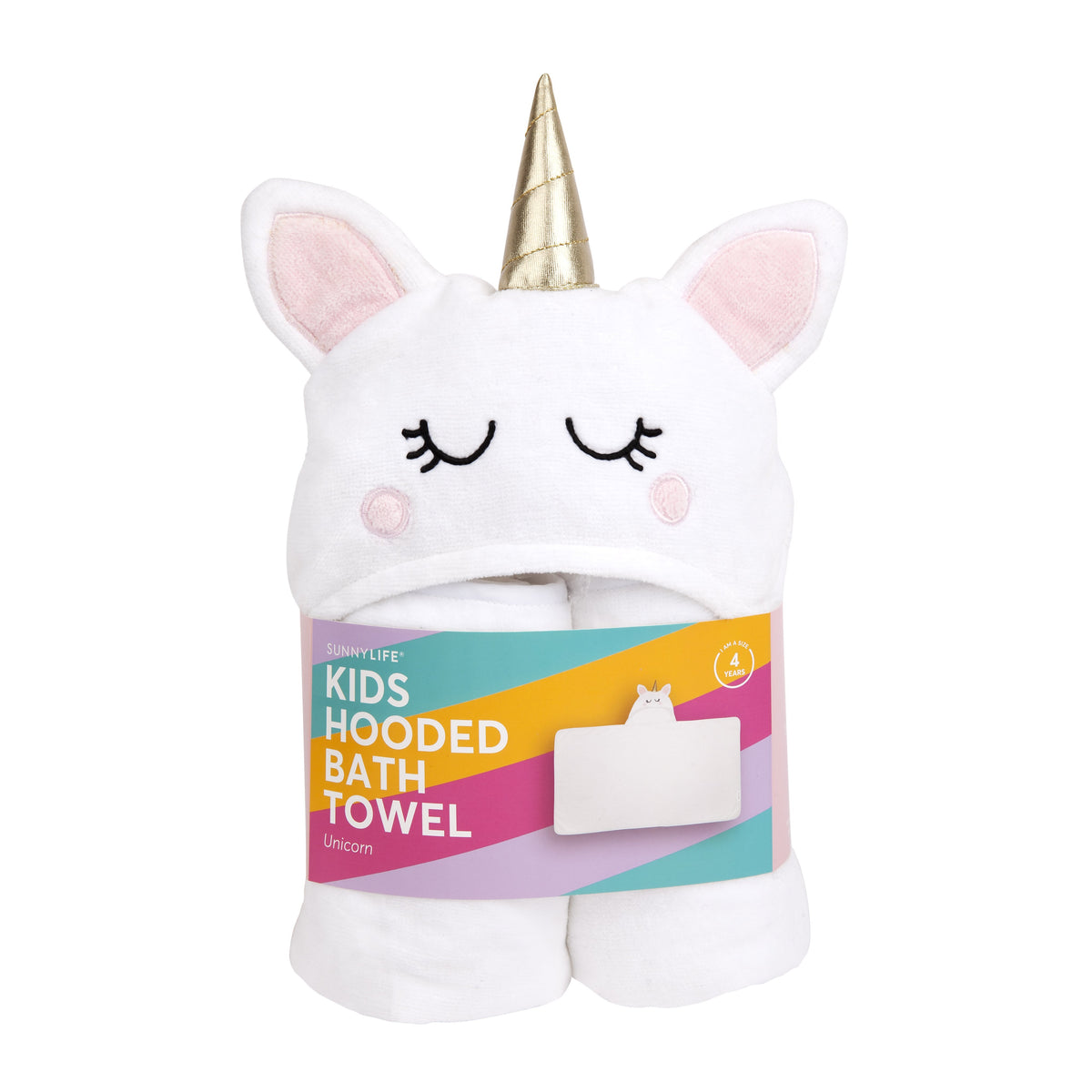 unicorn baby bath towel