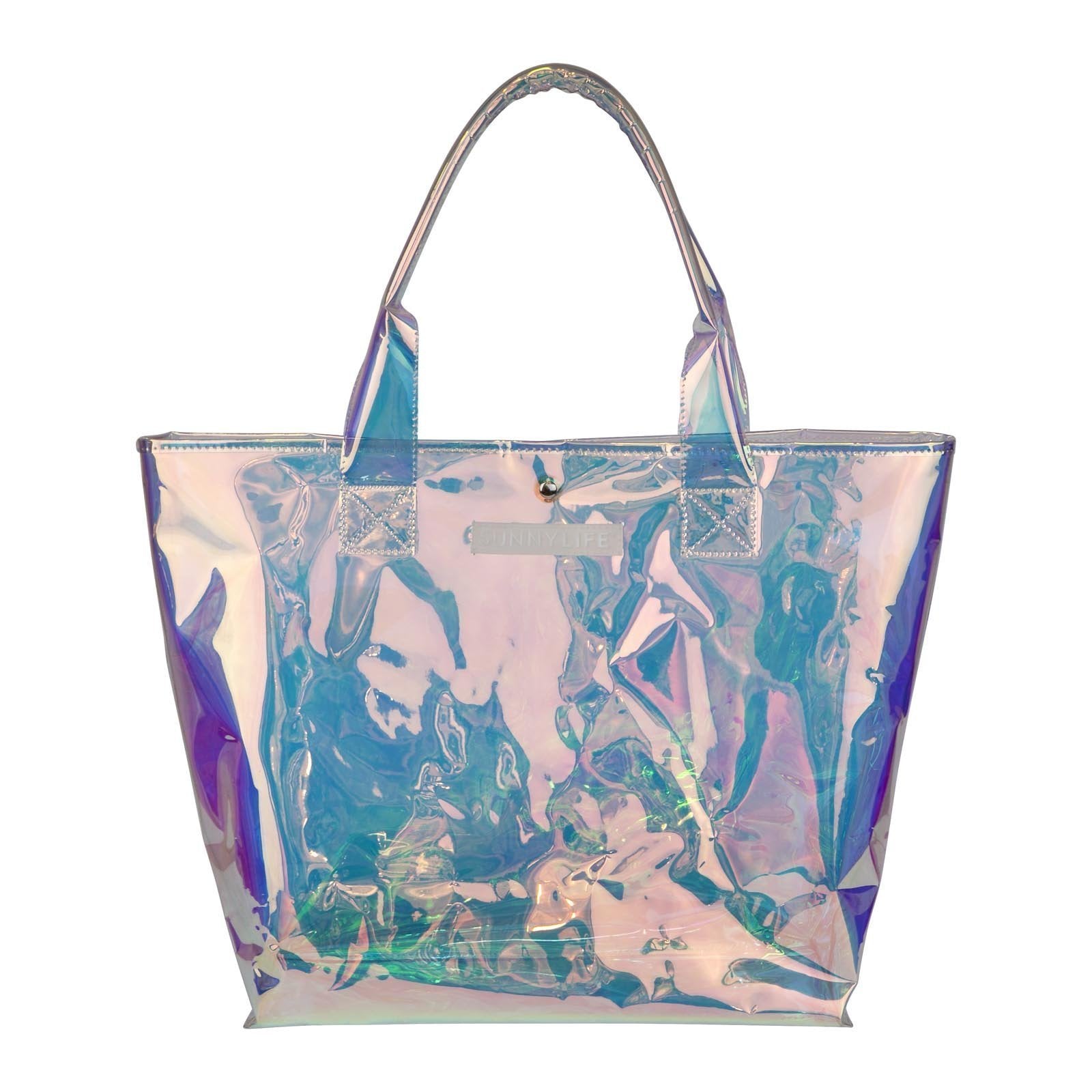 iridescent beach bag