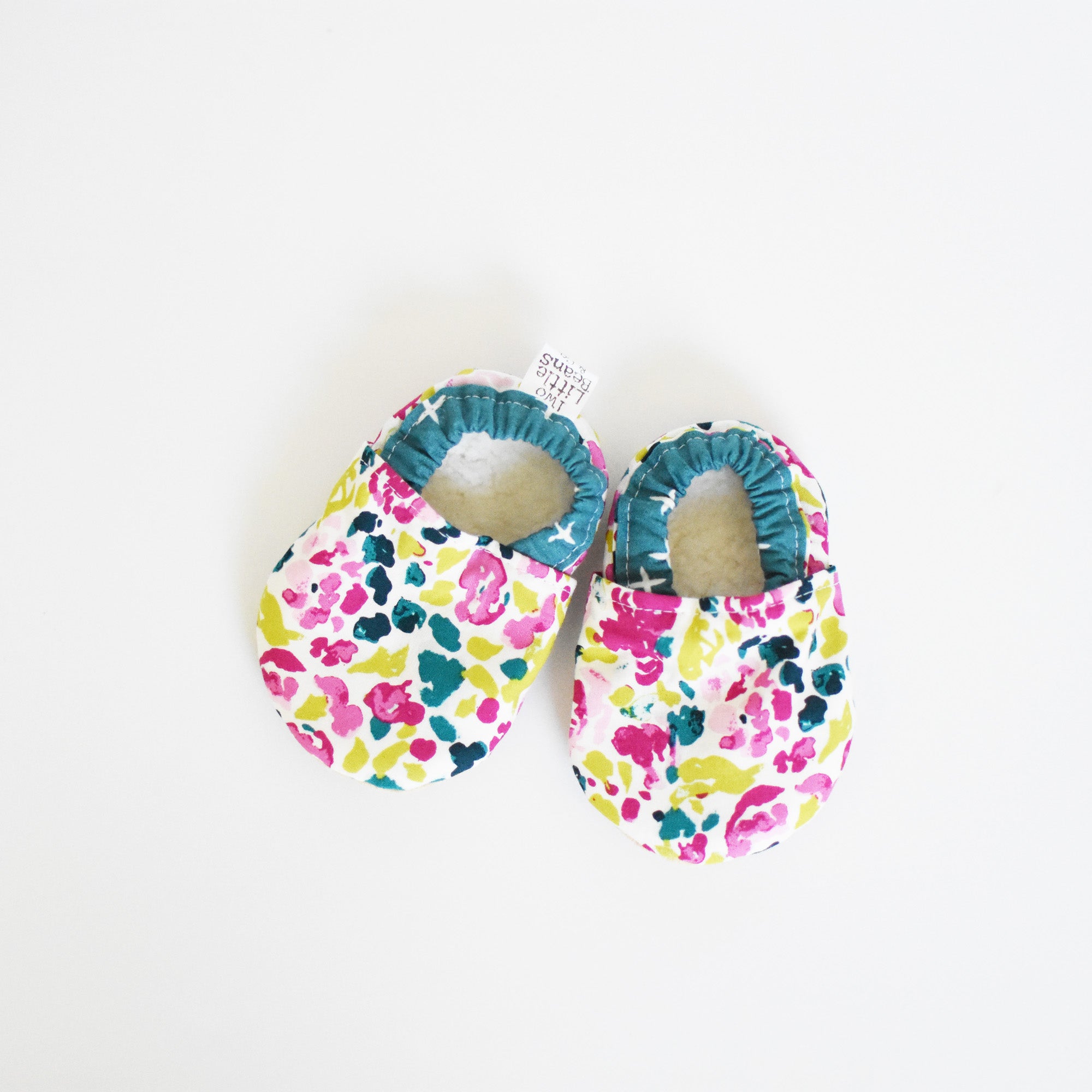 Two Little Beans & Co. | Baby Booties | Floral Watercolor