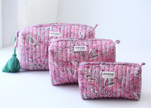 Carnation Vibes Print Travel/Makeup/Organizer/Bag - The Attic Boutique