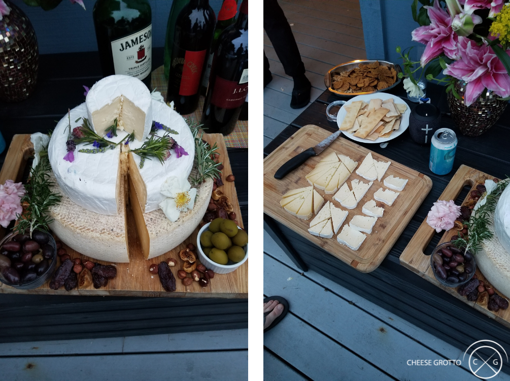 How to cut and portion a wedding cheese tower