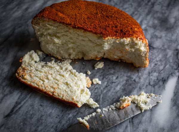 ricotta salata with paprika rind