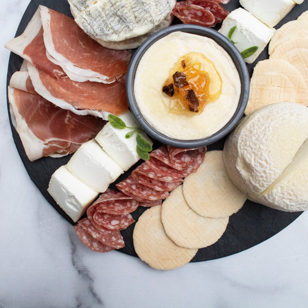 cheese and charcuterie plate