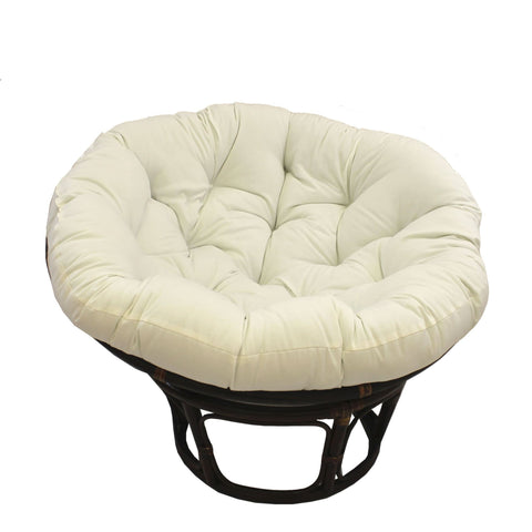 international caravan bali papasan chair with solid cushion