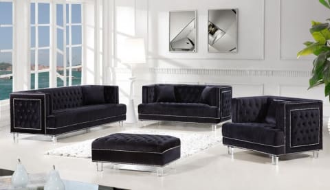 Meridian Furniture Lucas Velvet Loveseat