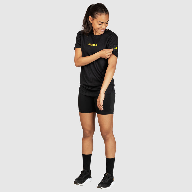 SAYSKY Merino Base 150 T-shirt T-SHIRTS BLACK