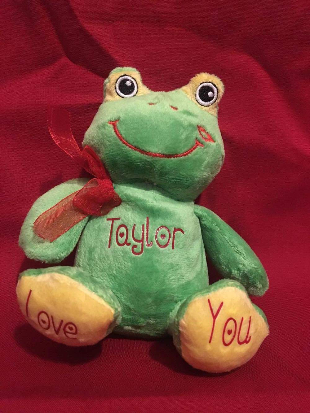 personalized valentine plush