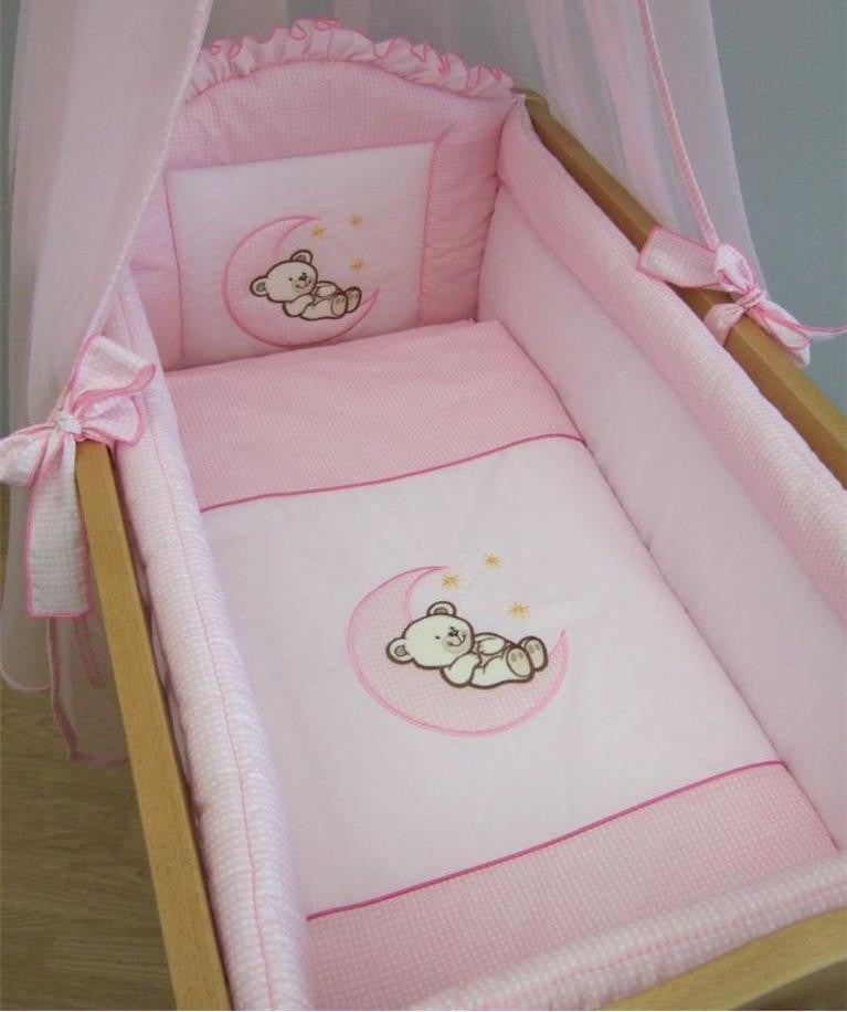 swinging crib bedding sets pink