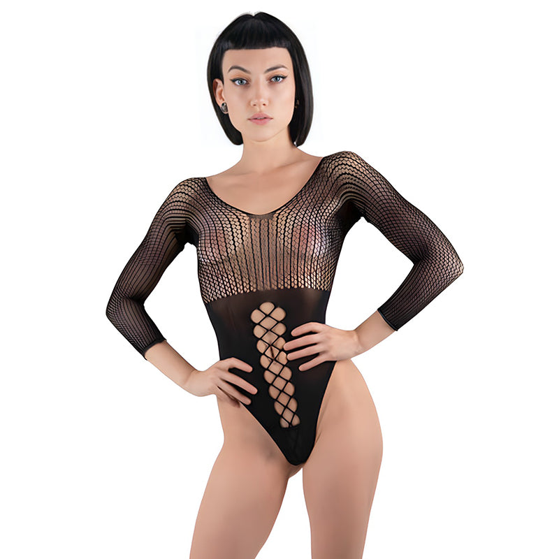 Elegant Moments Semi Opaque Long Sleeve Bodystocking-Leggsbeautiful –  LEGGSBEAUTIFUL