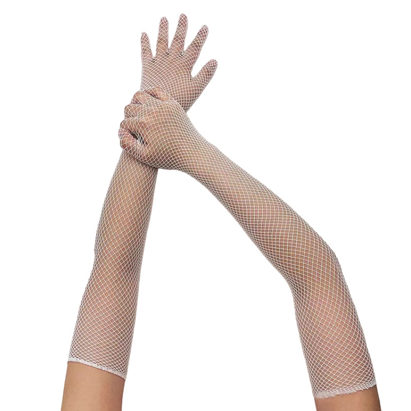  Black Long Fishnet Fingerless Gloves - 1 Count - Vibrant,  Stretchy & Stylish - Perfect For Parties & Costumes, One Size Fits All :  Clothing, Shoes & Jewelry