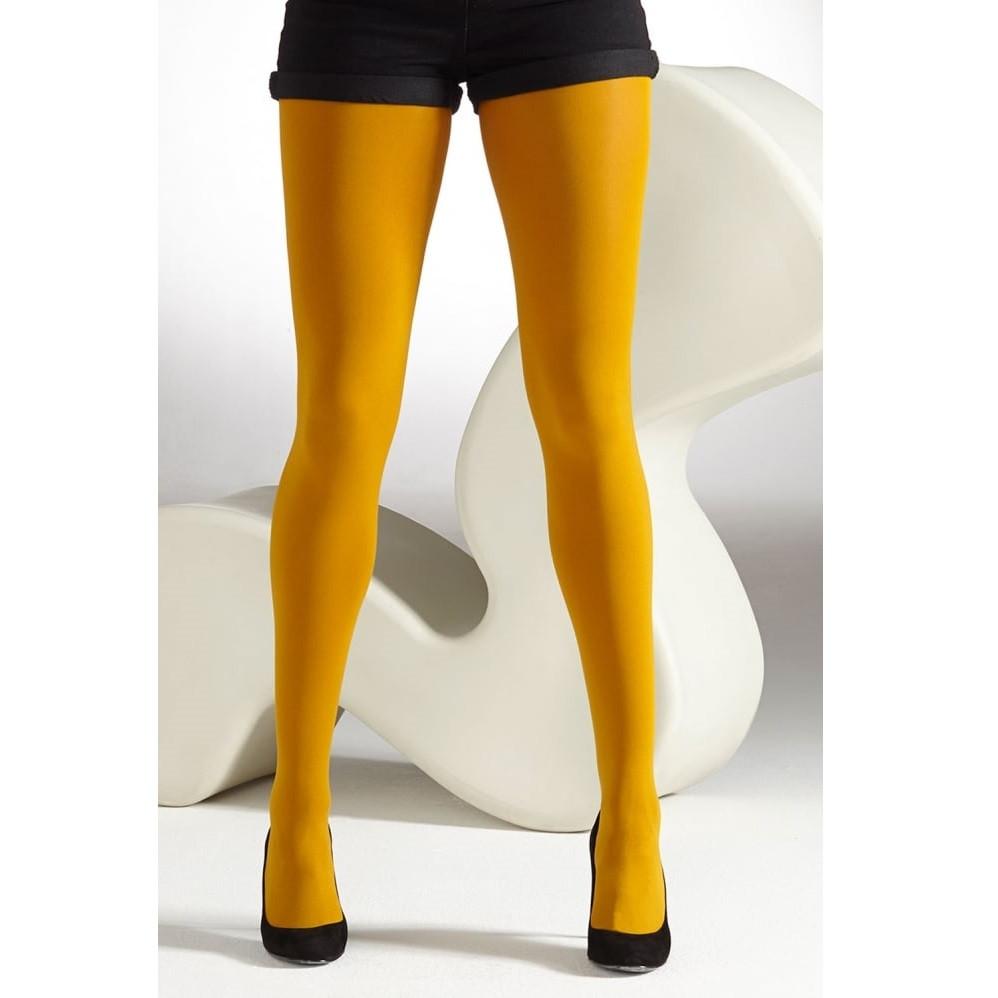 LissKiss Bright Yellow Plain Luxury Quality 40 Denier - Tights at