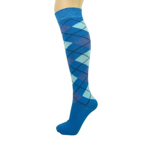Cotton Blend Argyle Knee High Socks-Leggsbeautiful – LEGGSBEAUTIFUL