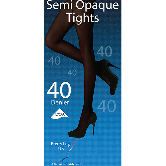 footless tights 40 denier semi-opaque