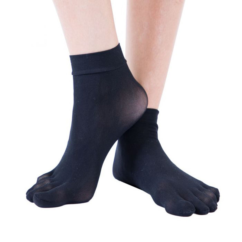 Legwear Plain Fishnet Hold Up / Thigh High Toe Socks By TOETOE