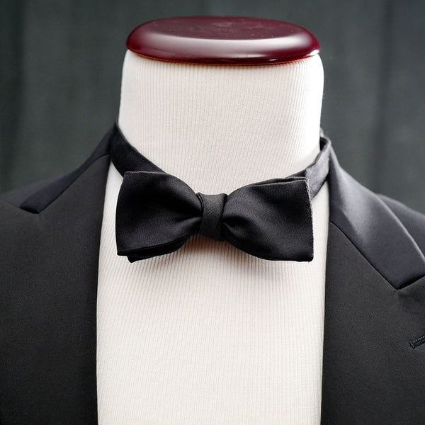 Straight-End Formal Bow Tie | Satin & Grosgrain | He Spoke Style Shop