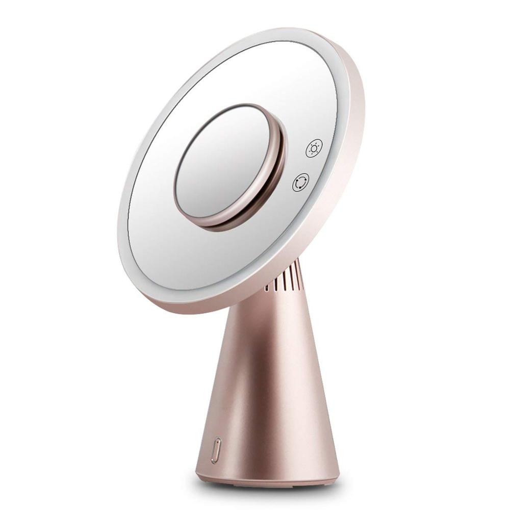 Modern Bluetooth Led Lighted Makeup Mirror With Speaker Voabeauty