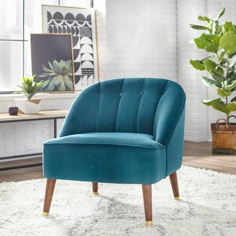 Angelo Home Armless Chair Edith Teal