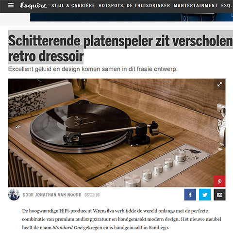 Esquire Netherlands Wrensilva Standard One Record Console