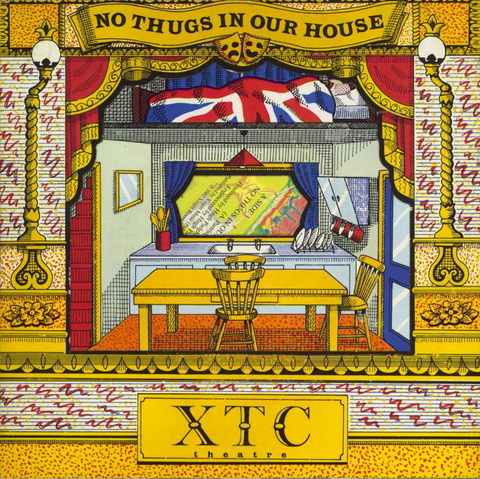 XTC “No Thugs in Our House” original 7 inch single cover art