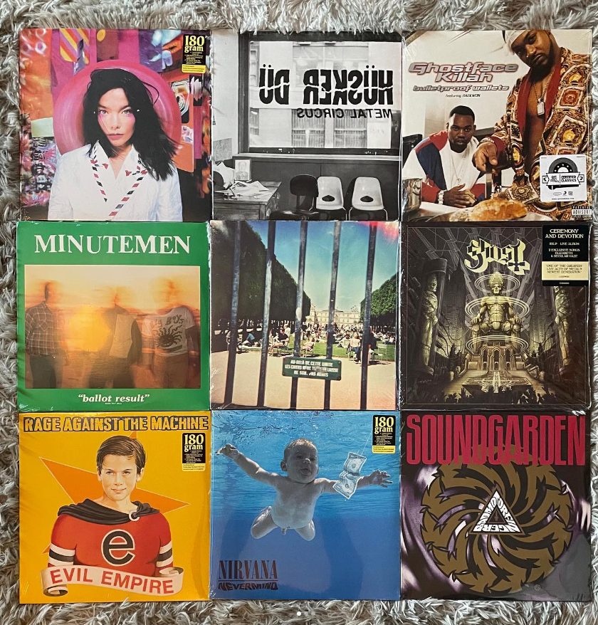 A selection of vinyl restocks