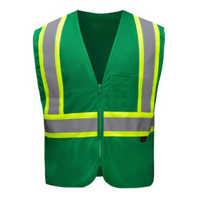 Green Safety Vests